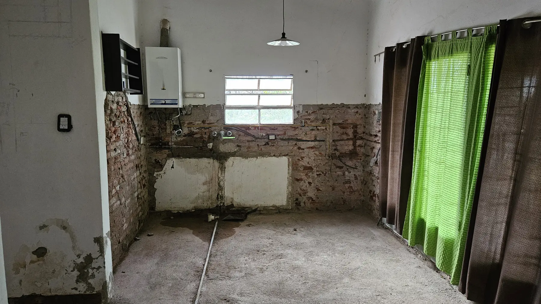 Cocina de Casa Cabalango vaciada durante la intervención